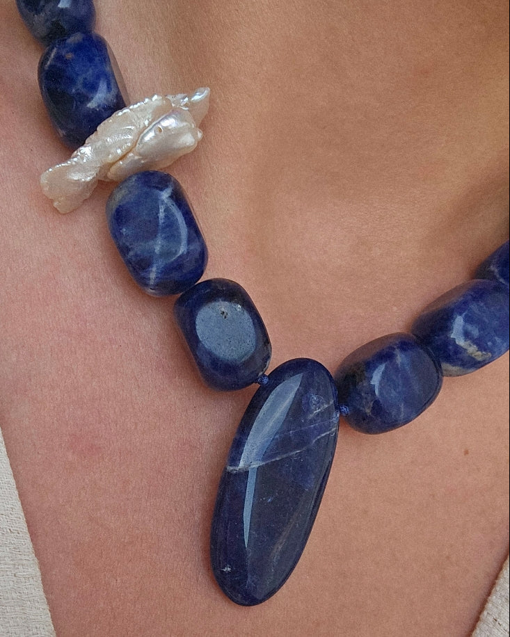 Sodalite Bohème Kolye