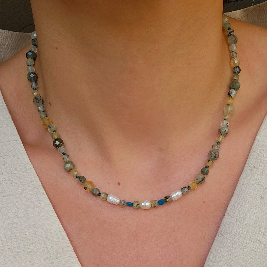 Prehnite Bohème Kolye No.02