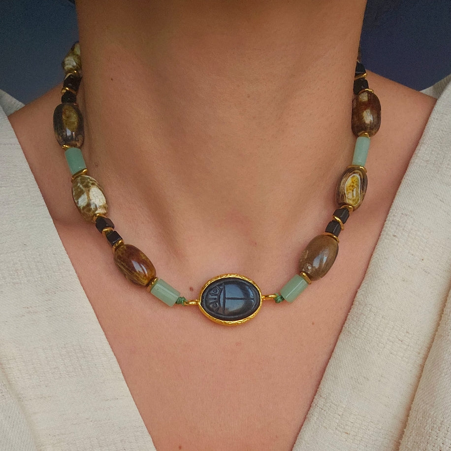 Scarabée Bohème Kolye No.02