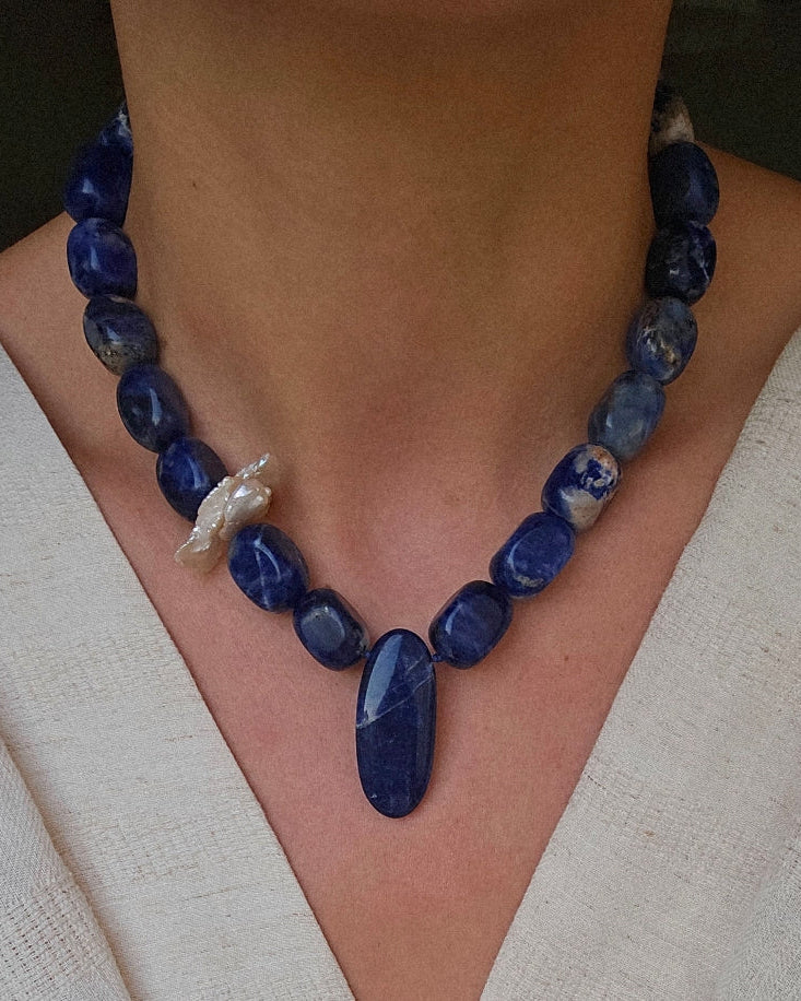 Sodalite Bohème Kolye