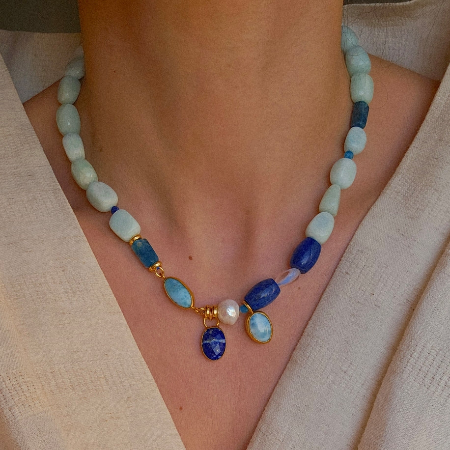 Amazonite Bohème Kolye No.02