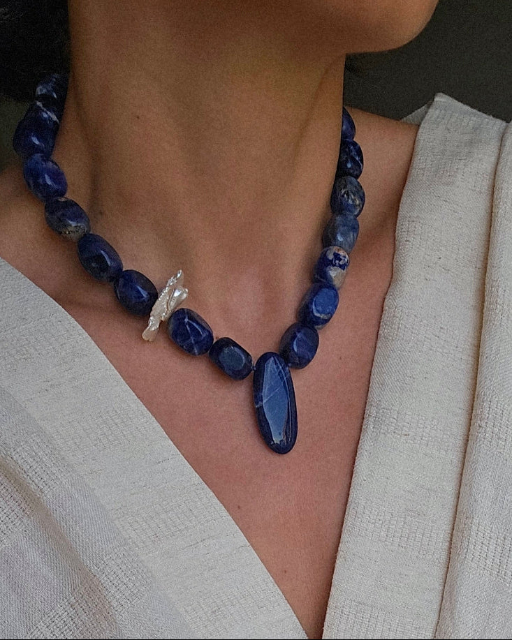 Sodalite Bohème Kolye